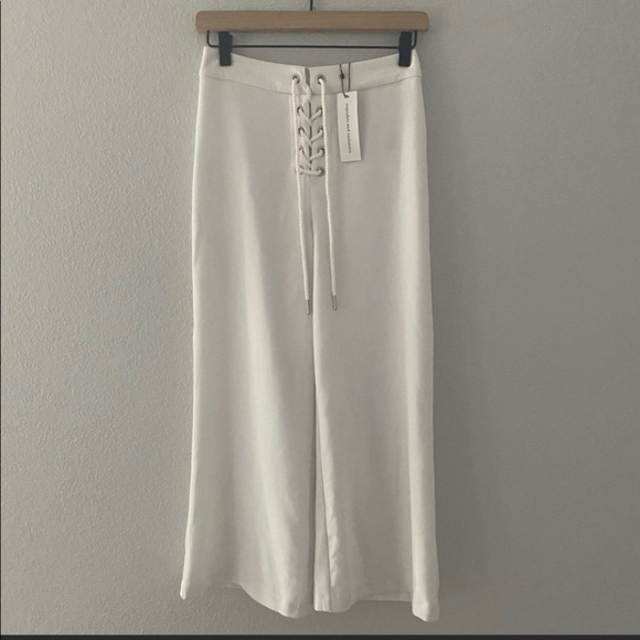 Cupcakes and Cashmere Esperante Tassel Lace Up Culotte Pant - Picture 2 of 4